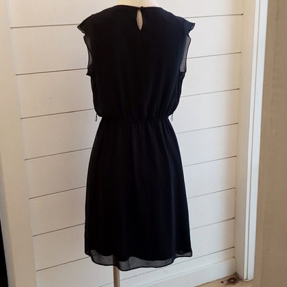 GNW size 10 navy blue formal dress sheer with lining - Picture 3 of 7